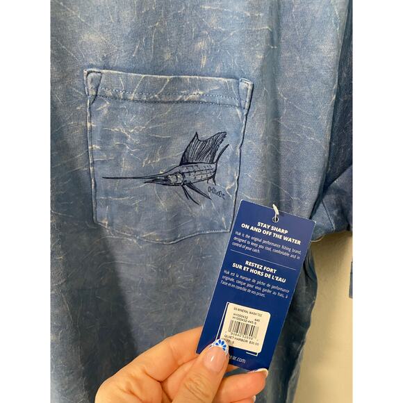 New Huk Men's Short Sleeve Mineral Wash T-Shirt Size Small - Picture 3 of 3